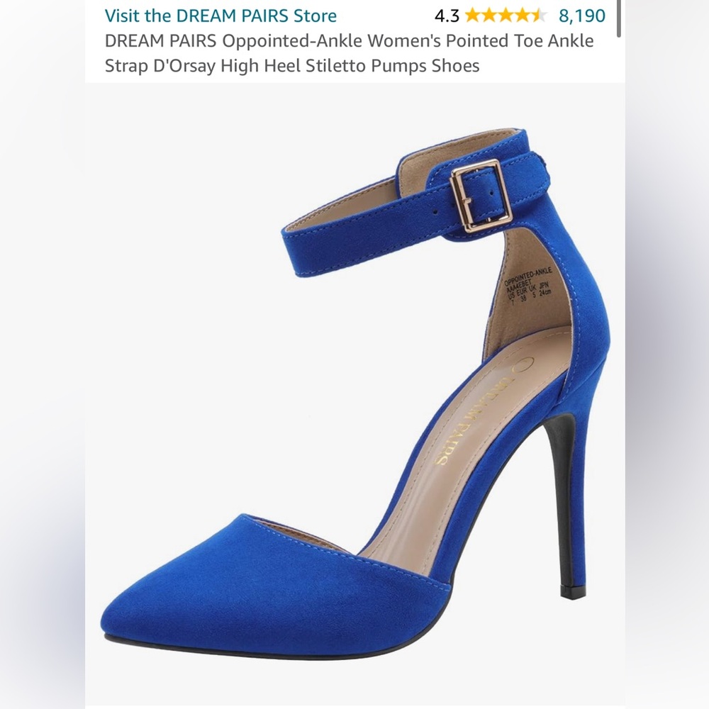 Cobalt blue Dream Paris stilettos